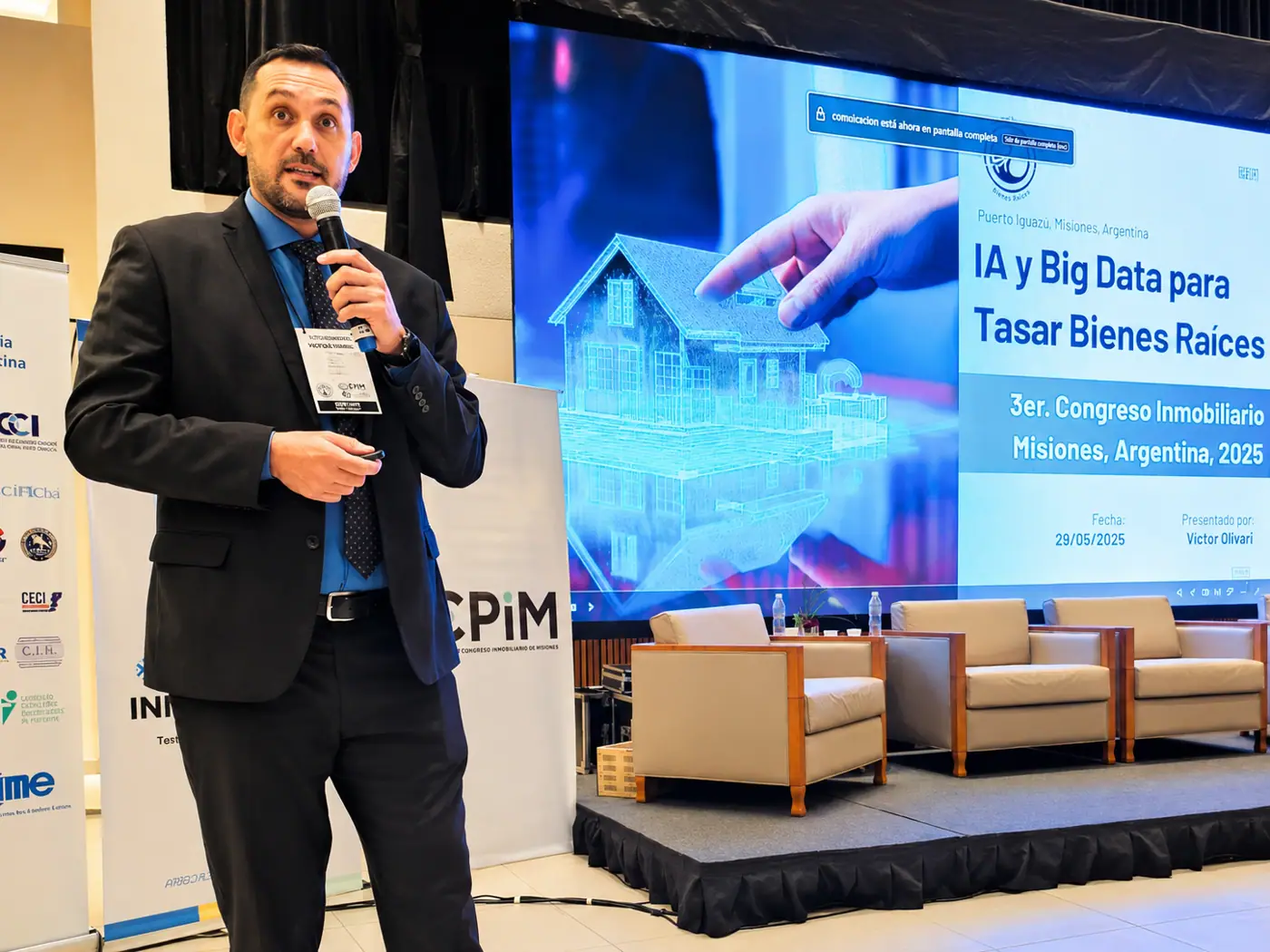 Ponencia sobre IA y big data en el 3.º Congreso Inmobiliario, Puerto Iguazú 2025