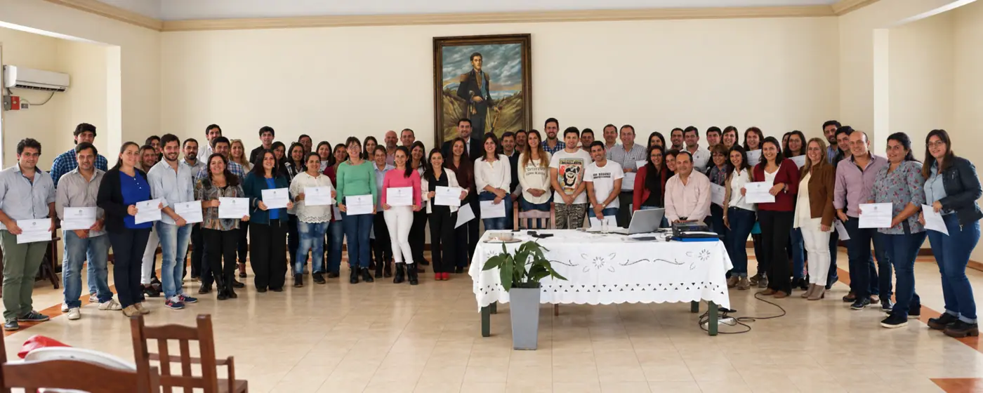 Cierre de un curso en Esquina