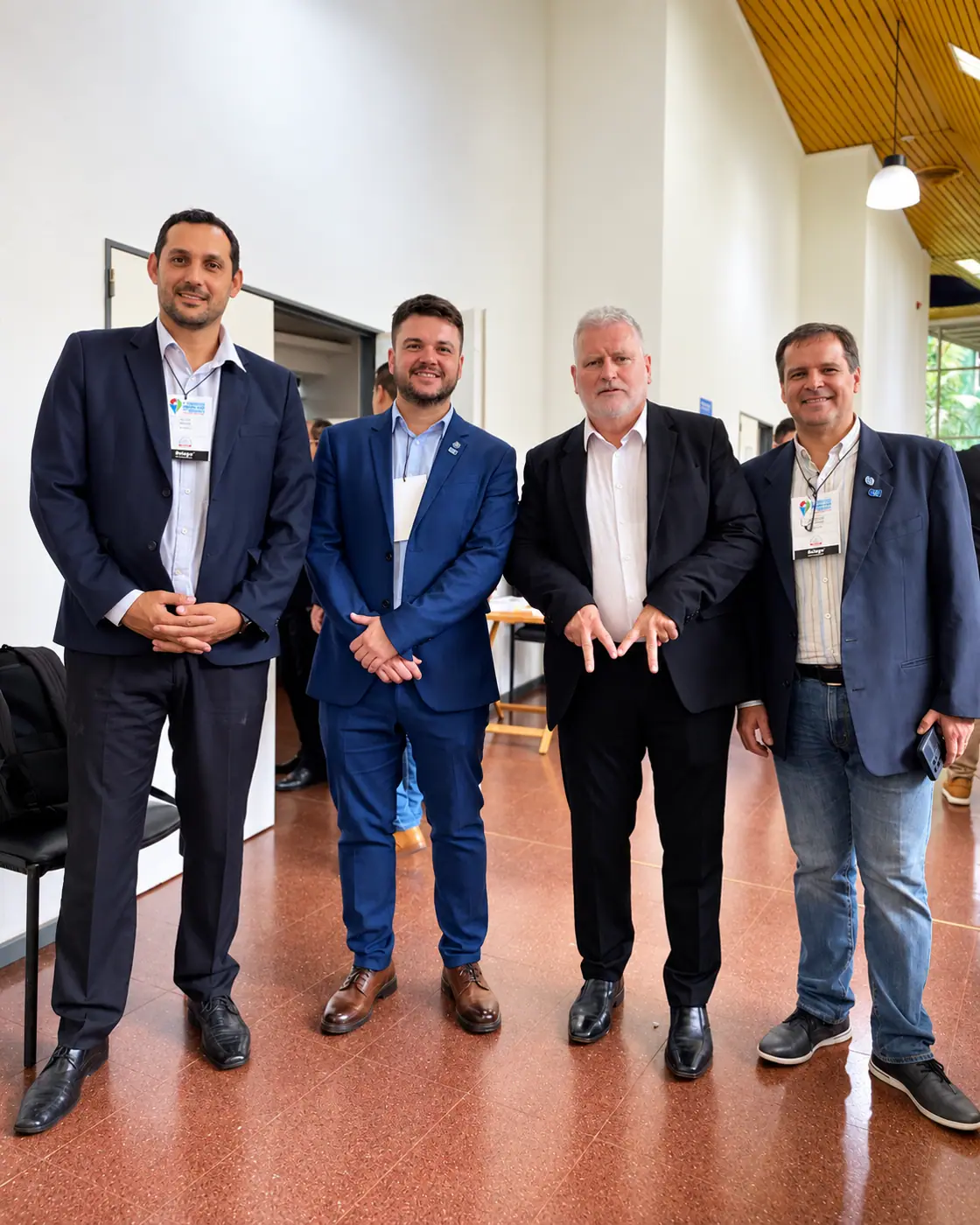 Con Emilio Caravaca, Sergio Centurión y Gustavo Ortolá