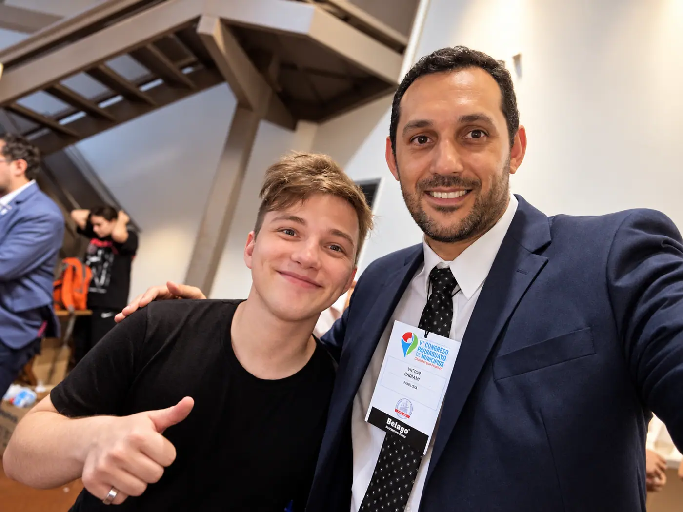 Con Mateo Salvato