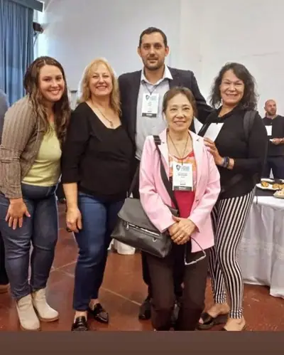 Encuentro con colegas durante el Congreso Inmobiliario de las Misiones